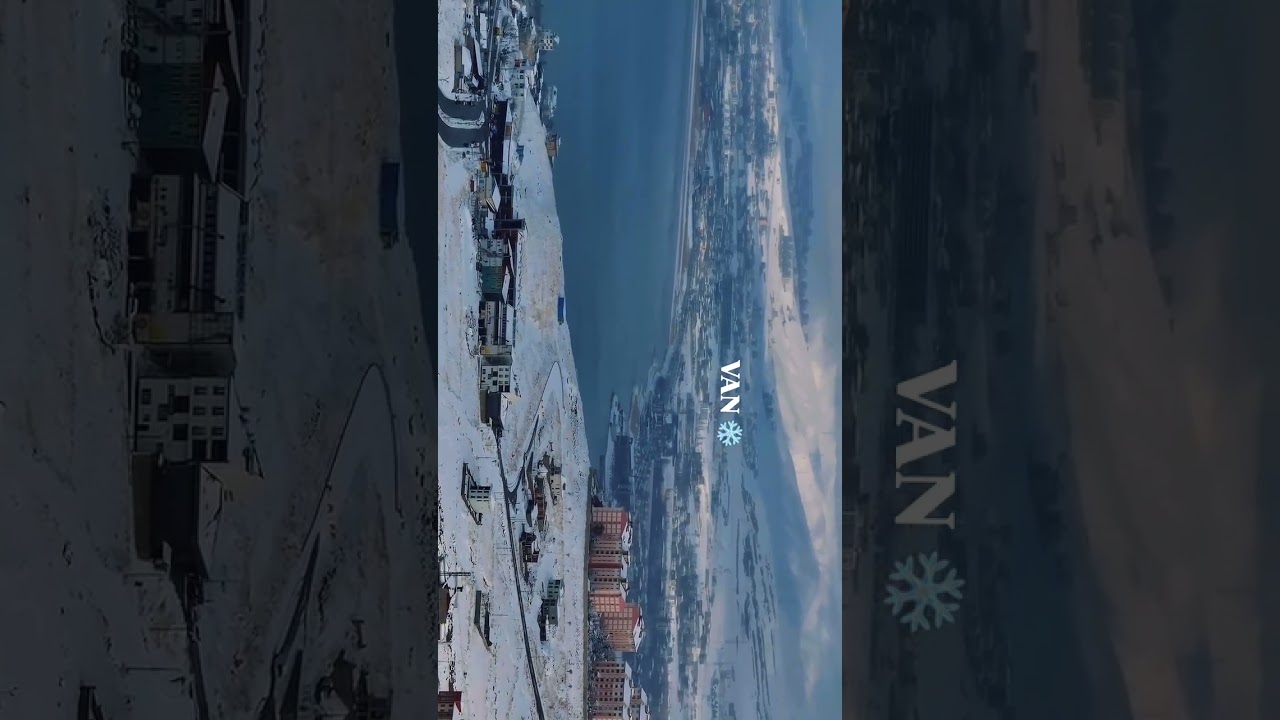 Karlarla Kaplı Van ve Van Gölü’nün Büyüleyici Manzarası