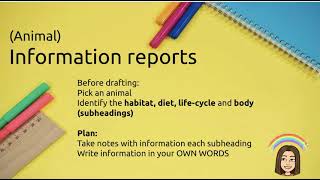 How to write an information report