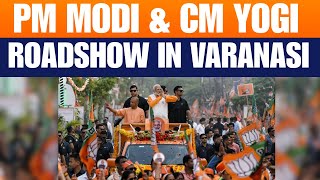 Pm Narendra Modi, Cm Yogi Adityanath Hold Roadshow In Varanasi Kashi Banaras News9