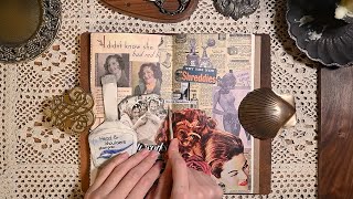 ASMR | vintage shampoo ad | Aesthetic journal Vintage journaling scrapbooking art journaling