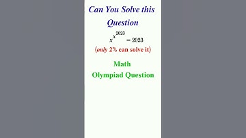 𝑴𝒂𝒕𝒉 𝑶𝒍𝒚𝒎𝒑𝒊𝒂𝒅 𝑸𝒖𝒆𝒔𝒕𝒊𝒐𝒏 // Can you solve it// #matholympiad #mathematics #mathshorts #mathtricks