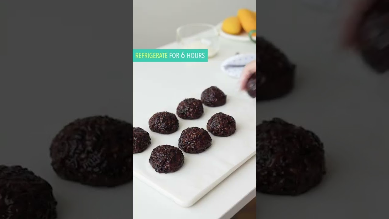 Chinese Black Sticky Rice Summer Dessert Recipe 