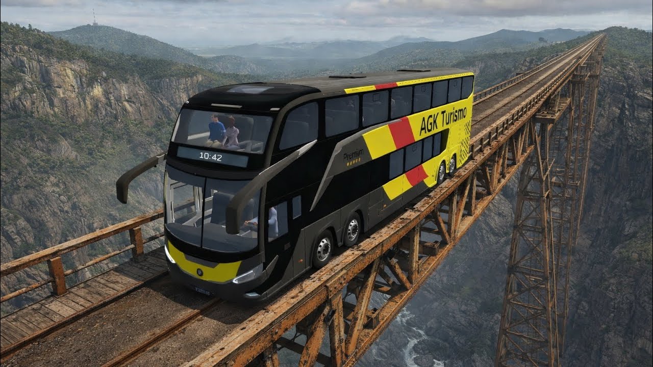 World Bus Driving Simulator| Bridge Route| Bus Driving| Android Gameplay 4