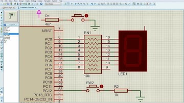 STM32F103R6 7-Segment Display and Switch Example