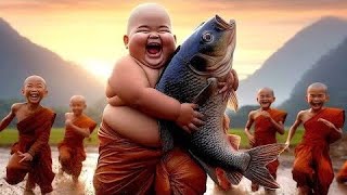 little monk so cute baby l Mr monk l  monk video 2024 #cutebaby #viral #trending#shortsfeed