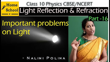 Light reflection and refraction class 10 physics cbse/ncert part 16