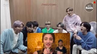 BTS reaction to VAASTE - Dhwani song | New reaction | PeachyGlosss