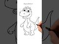 Dinozor Çizimi, How To Draw a Dinosaur #shorts #howtodraw #tutorial #çizim #dinosaur