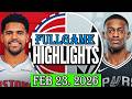 Detroit Pistons Vs San Antonio Spurs FULLGAME Feb 23 2026 Highlights NBA Hightlight