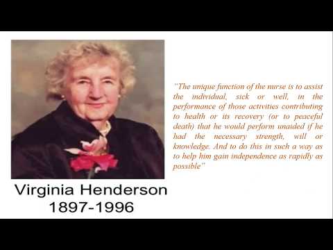 Video: Ano ang kahulugan ng pag-aalaga ni Virginia Henderson?