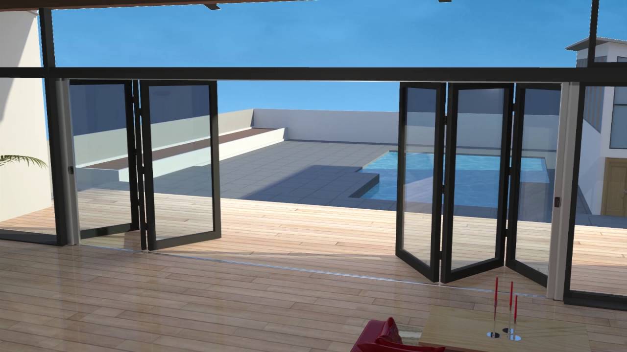 Retractable Fly Screens For Double Bifold Doors - Awesome Animation!