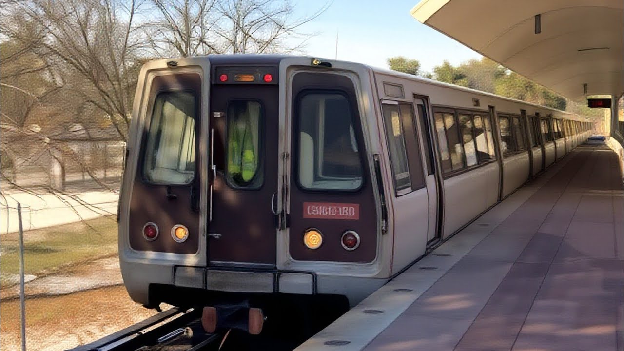 WMATA Metrorail Alstom 6000 Series On The Red Line At Shady Grove Station