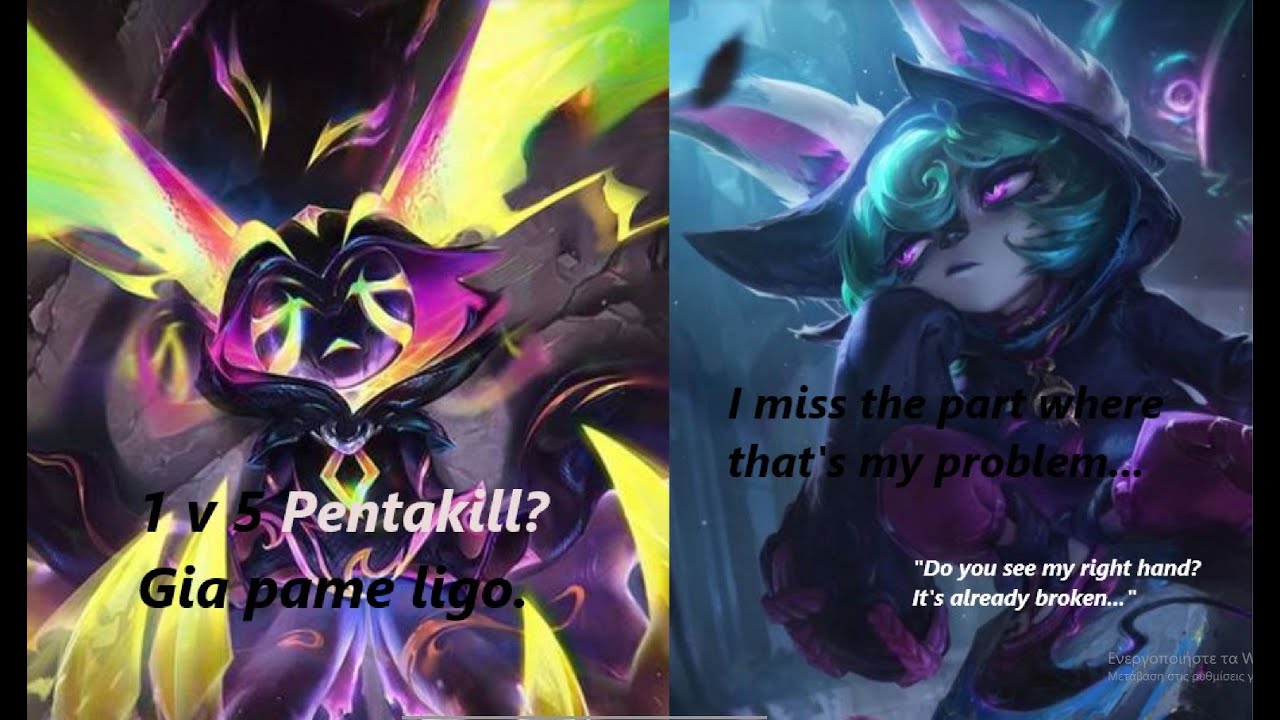 Vex 1v5 Pentakill with a recovering broken arm.