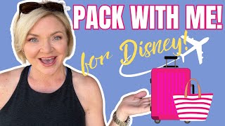 Pack With Me: A Week of Outfits for Disney Vacation! | Over 50