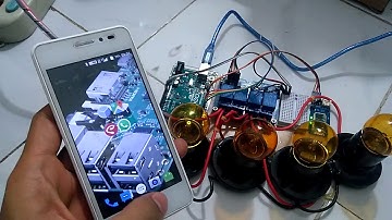 Menyalakan Lampu Rumah Via HP Android Berbasis Arduino dan Bluetooth Module (4 Lampu)