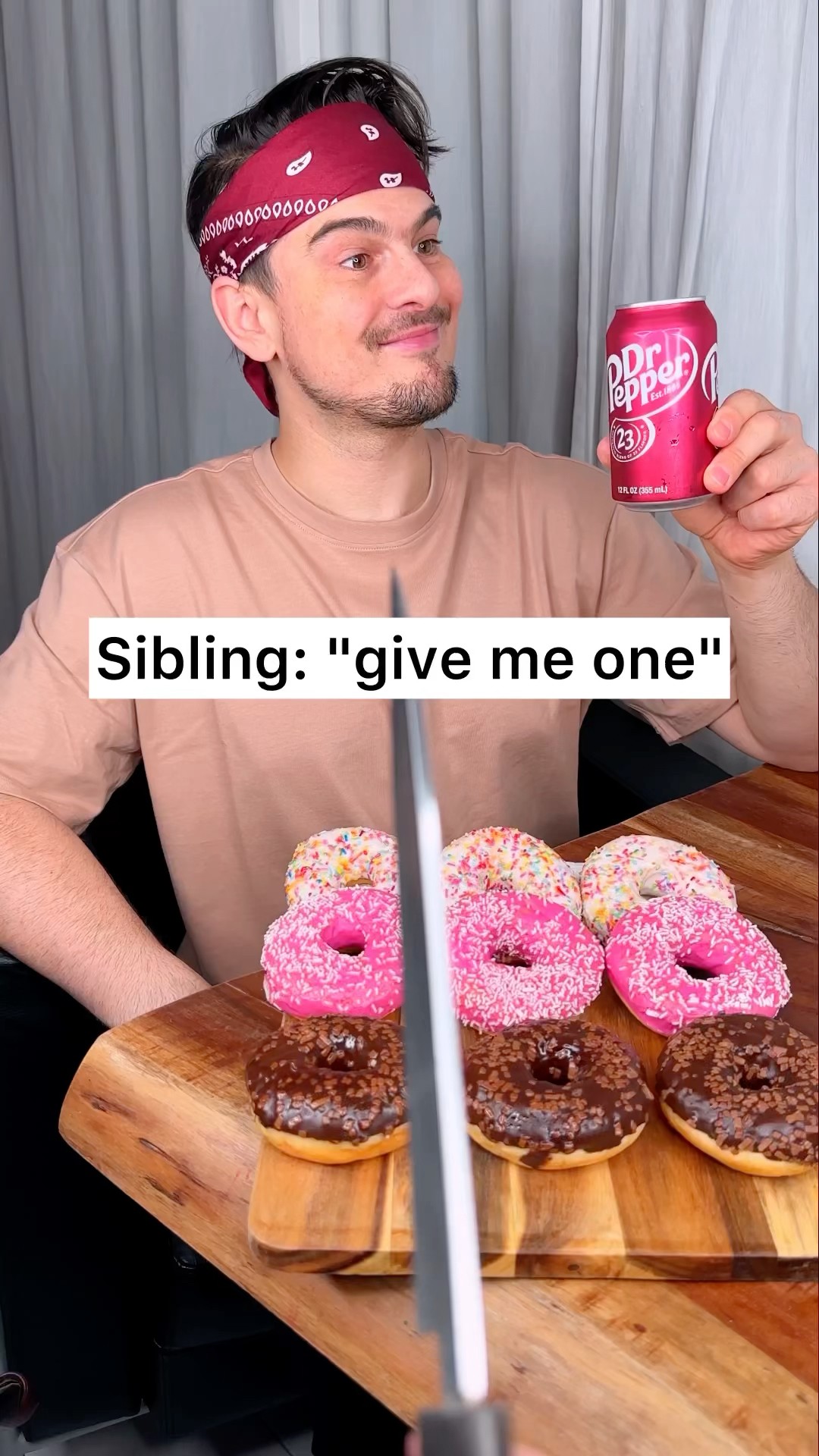 How to share DONUTS with your sibling properly??❤️?| CHEFKOUDY