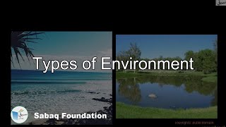 Types of Environment, General Science Lecture | Sabaq.pk