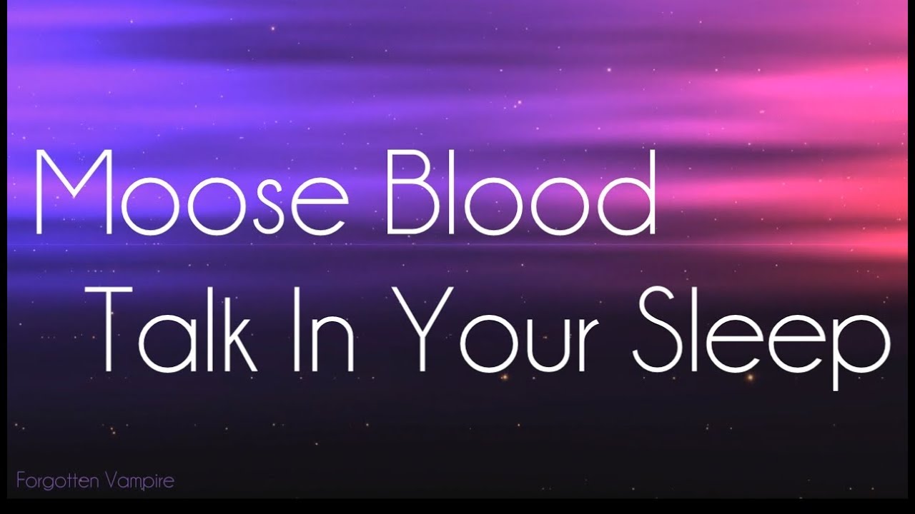 Moose Blood Talk In Your Sleep Lyrics YouTube Moose Blood Talk In Your Sleep Lyrics YouTube