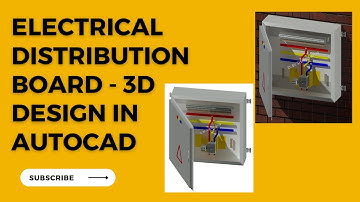 How to Draw 3D Electrical Distribution Board | Electrical 3d Design | #autocad #electrical
