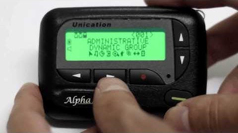 Alpha Legend - Pager Menu