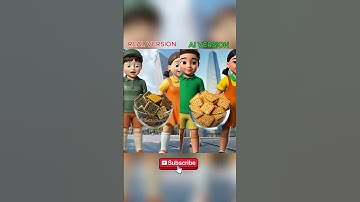 Squid Game AI Korean Snack ASMR:What do you thing of AI version? #shorts #squidgame #asmr