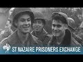 American & German Prisoners Exchange At St Nazaire (1944) | British Pathé