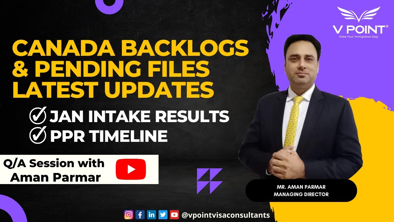 Canada Backlogs & Pending Files Latest Updates, Jan Intake Results, PPR ...