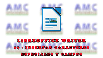 LIBREOFFICE WRITER - 09 INSERTAR CARACTERES ESPECIALES Y CAMPOS