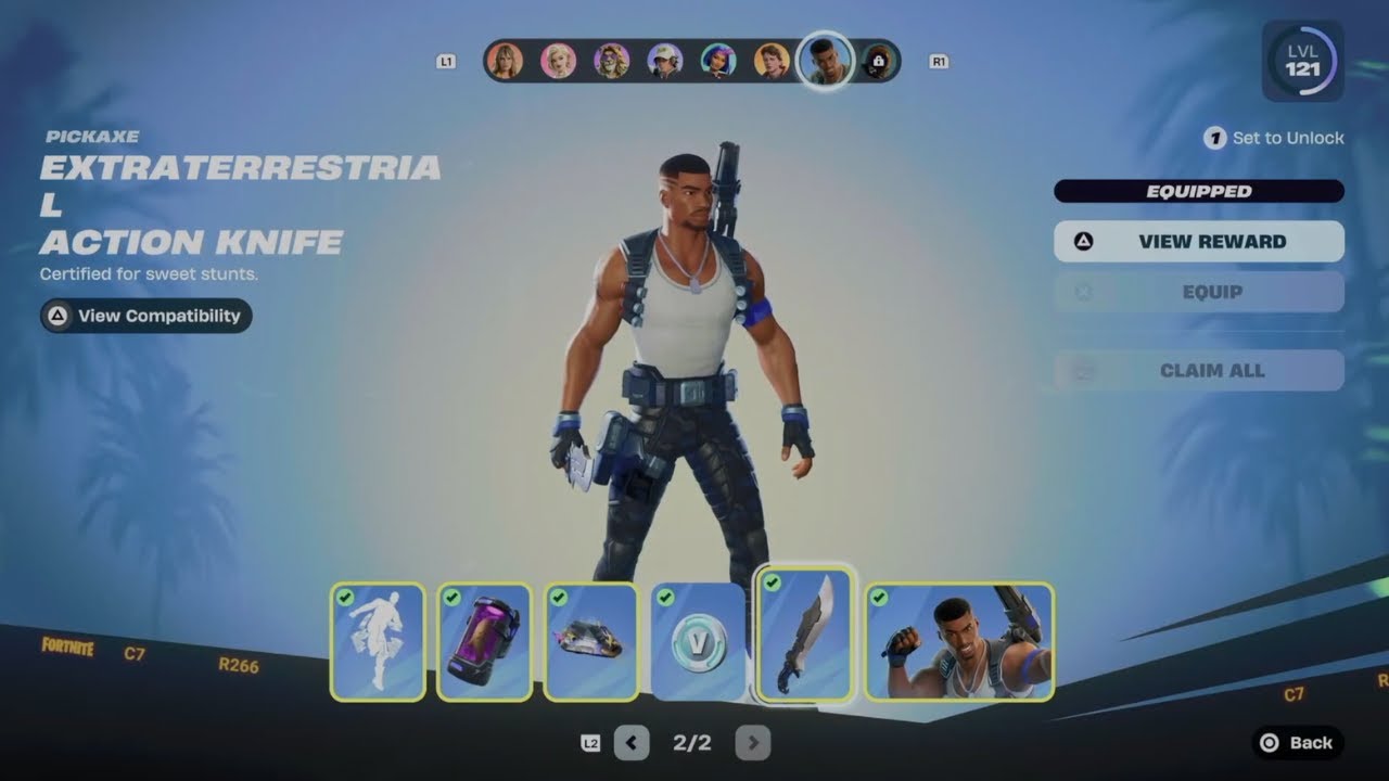 Как разблокировать инопланетный боевой нож-кирку в Fortnite | Награды боевого пропуска, страница 2