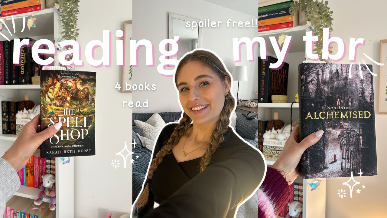 reading my monthly tbr | alchemised, the spell shop & more reading vlog