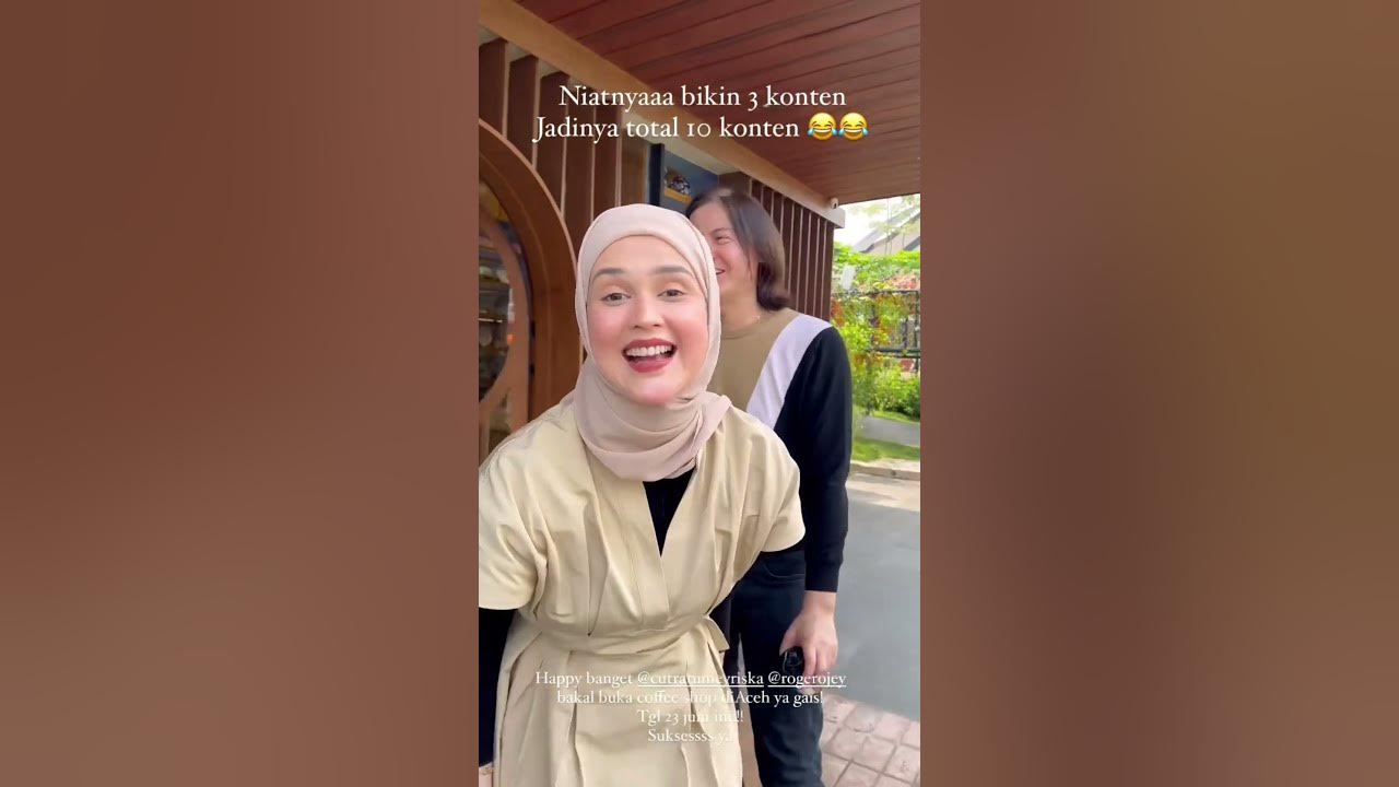 Usaha baru pasangan favorit,Selamat dan sukses. #bismillah #cutmeyriska #rogerdanuarta #ciroko
