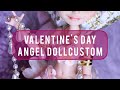 Beautiful Valentine' s Day Angel Dollrepaint by Susika - doll custom ooak ever after high artdoll