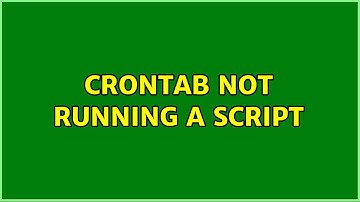 Crontab not running a script