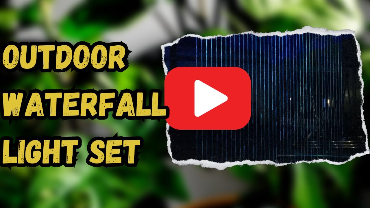 BEST OUTDOOR WATERFALL LIGHT SET | Garden Aesthetic