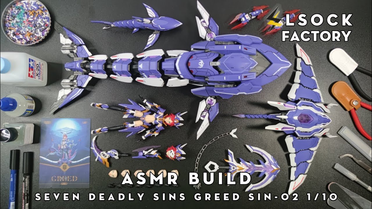 Seven Deadly Sins GREED SIN-02 1/10 | MS GENERAL | ASMR BUILD | BEAT BUILD Modelkit | 4K