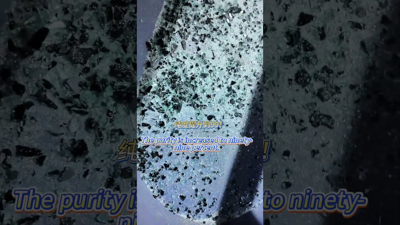 auto windshield glass sorting by optical color sorter