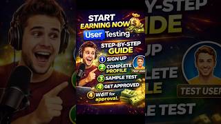 Start Earning Now 💰 Step-by-Step Guide!☺️🔥 #makemoneyonline #sidehustle #usertesting #viralshorts