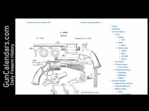 LeMet Grapeshot revolver patented - Firearm History Oct 21
