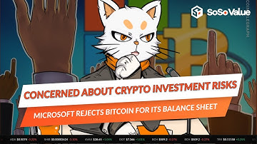 Microsoft rejects Bitcoin for its balance sheet, citing crypto investment risks - SoSoValue News
