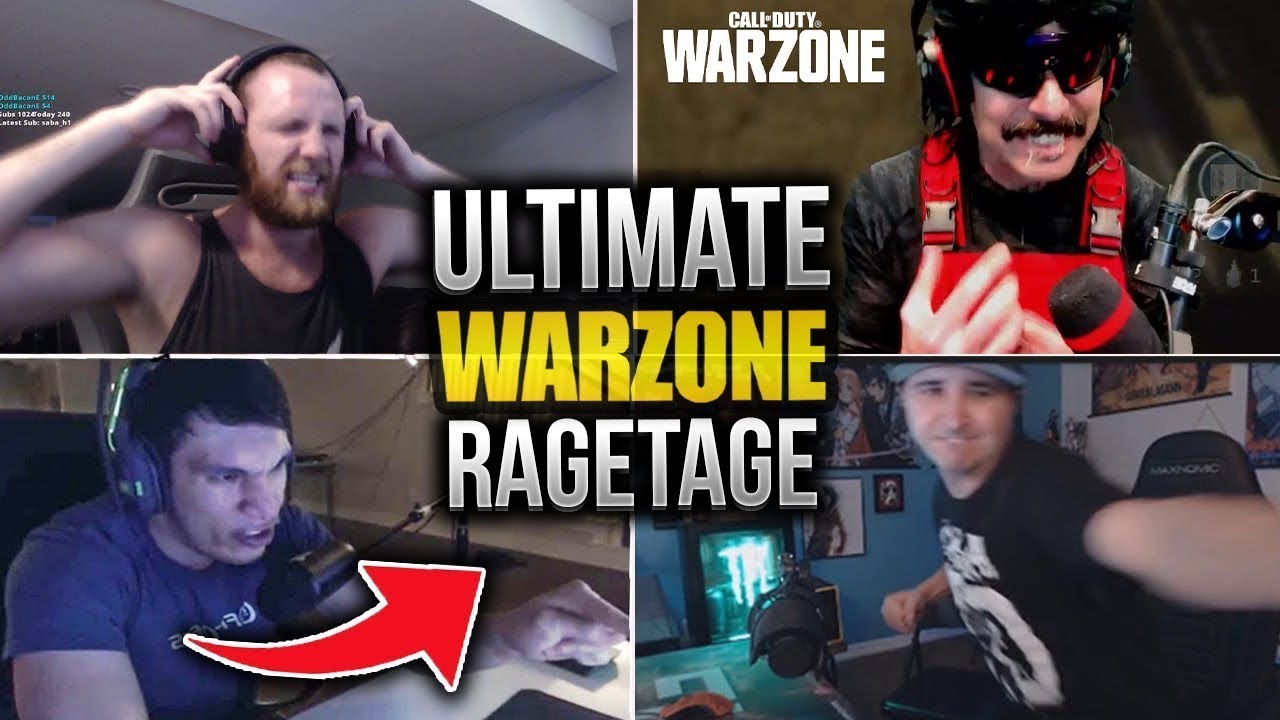 Warzone RAGE Compilation! (Dr Disrespect, Nadeshot and more)