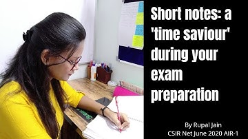 Short notes-Time saviour|Important formulae|CSIR-NET|GATE|By Rupal Jain|
