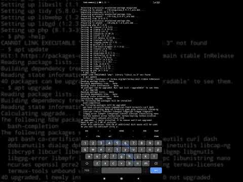 [FIX] CANNOT LINK EXECUTABLE "php": library "libssl.so.3" not found Termux