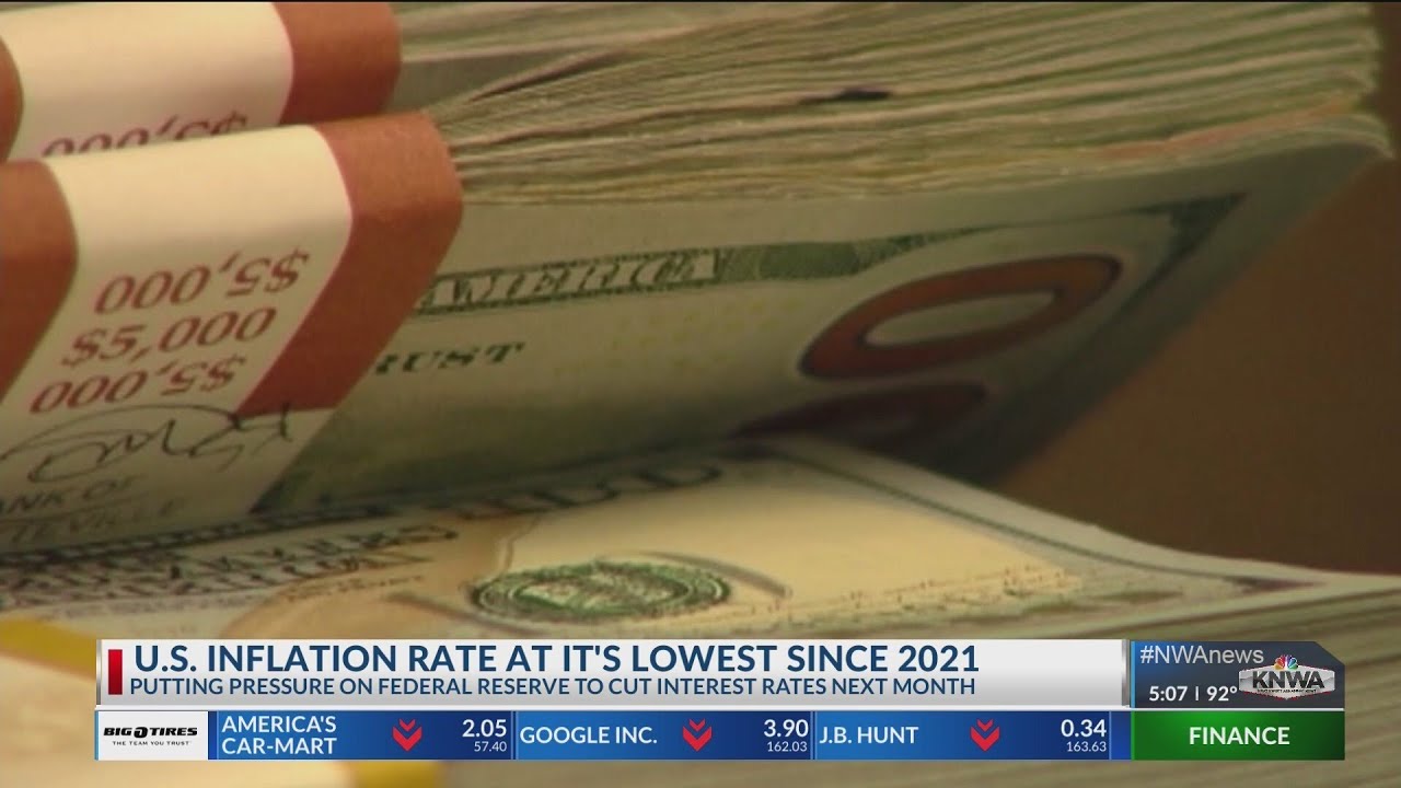 Inflation rate at its lowest since 2021