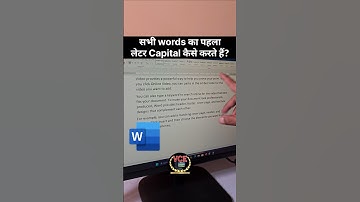 make 1st letter of each word capital in ms word