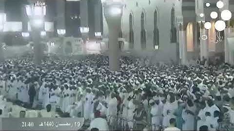 صلاة التراويح من الحرم النبوي الشريف ليلة 20 من رمضان 1440 | #خالد_المهنا و #صلاح_البدير | تلاوة فقط
