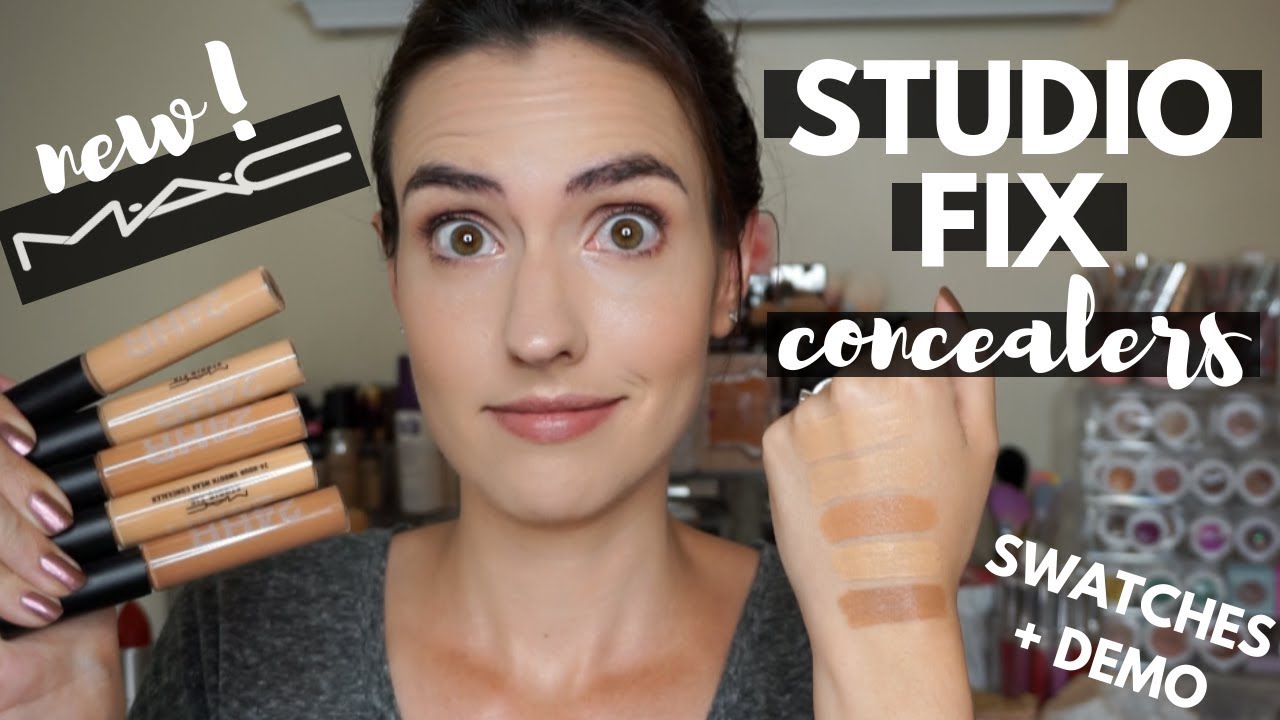 Excel hval Feed på NEW MAC Studio Fix 24 Hour Concealer | Demo + Swatches of ALL 33 Shades! -  YouTube