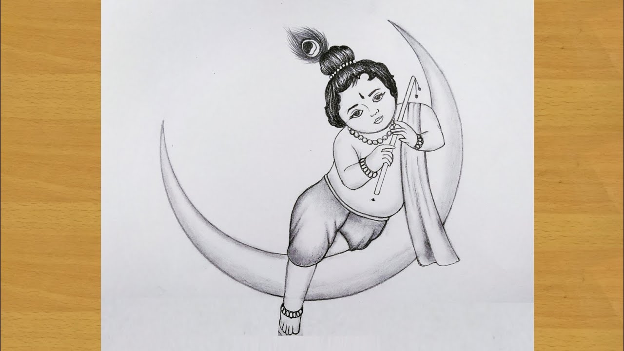 Share 143+ krishna bhagwan ki drawing latest