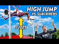 HUGE HIGH JUMP vs Subscribers!