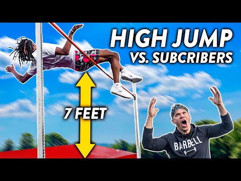 HUGE HIGH JUMP vs Subscribers!