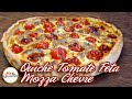 Quiche Tomate Feta Mozza Chèvre - Recette Facile et Rapide